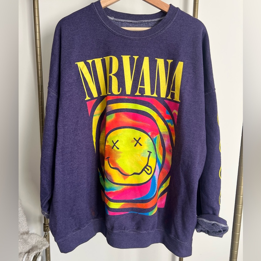 Nirvana purple sweatshirt (L/XL)